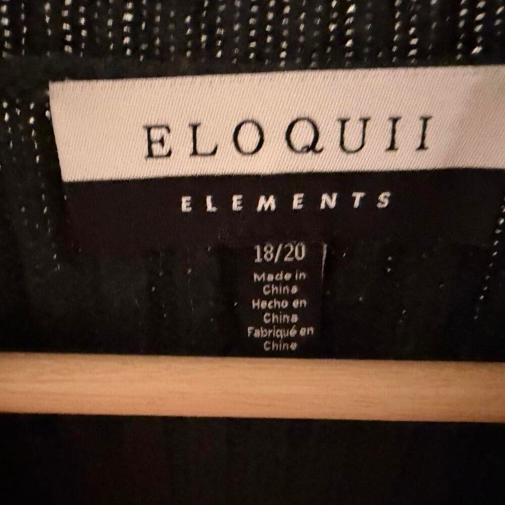Eloquii Elements Forest Green Ribbed Cable Knit Mock Neck Sweater 18/20 - Picture 3 of 3